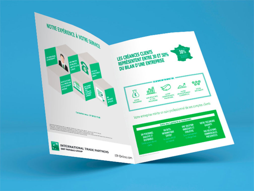 Infographies BNP paribas factor - Design graphique print